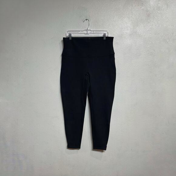 Spanx Black Pull On Ponte Knit Ankle Length Leggings Sz 1XL NWOT - Picture 2 of 13